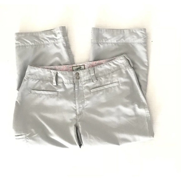 Horny Toad | Womens Cropped Capris Pants Size 6 Trousers Bottoms Gray - Picture 2 of 10